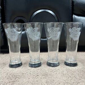 CAMEL Joe's Lounge Set of 4 Pilsner 12oz. Beer Glasses
